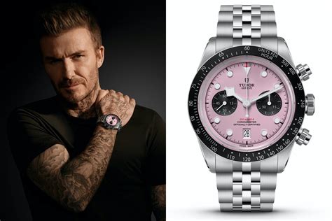 david beckham tudor|tudor watches pink dial.